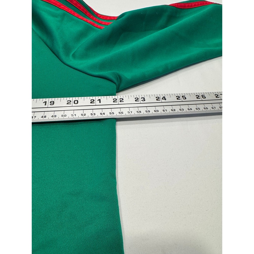 Adidas Mexico Track Jacket Soccer National Team FMF Large Green Red Excellent - Picture 6 of 11